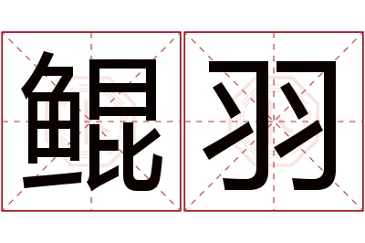 鲲羽名字寓意