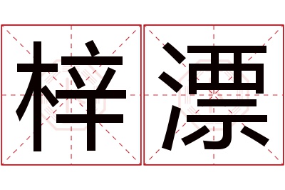 梓漂名字寓意