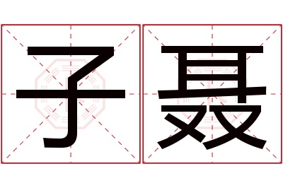 子聂名字寓意