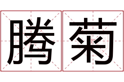 腾菊名字寓意