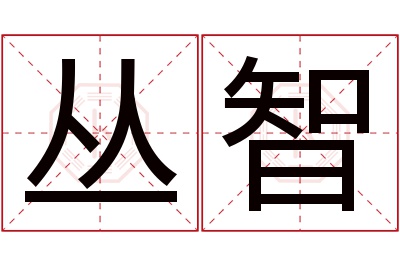 丛智名字寓意 丛智名字寓意