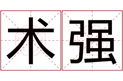 术强名字寓意