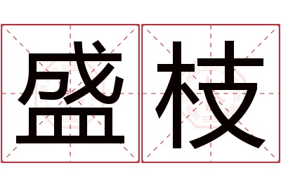 盛枝名字寓意