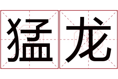 猛龙名字寓意