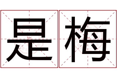 是梅名字寓意