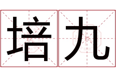 培九名字寓意