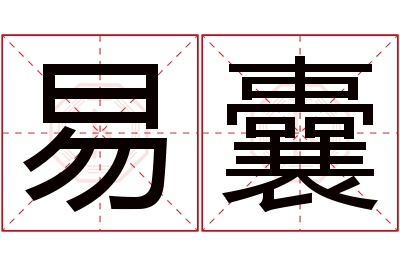 易囊名字寓意