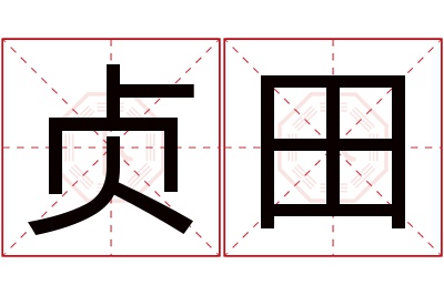 贞田名字寓意