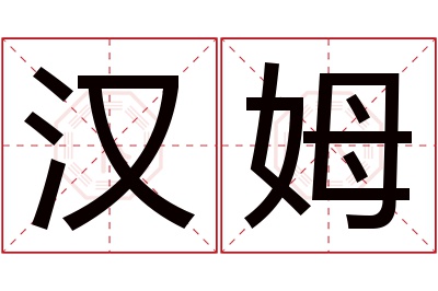 汉姆名字寓意