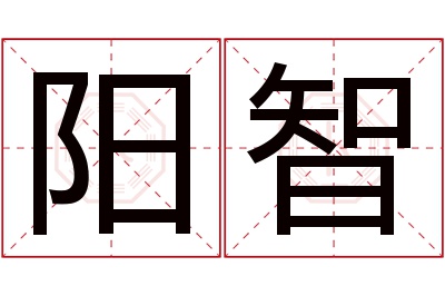 阳智名字寓意