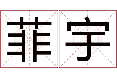 菲宇名字寓意