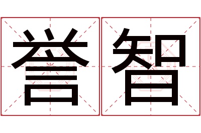 誉智名字寓意