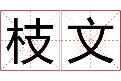 枝文名字寓意