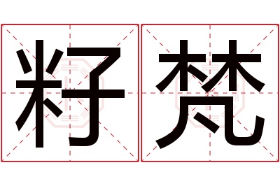 籽梵名字寓意