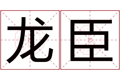 龙臣名字寓意