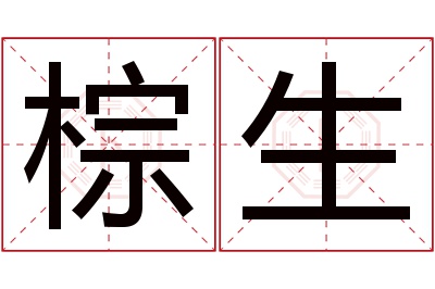 棕生名字寓意