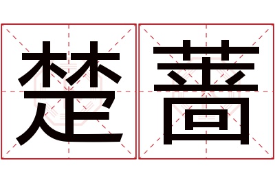 楚蔷名字寓意