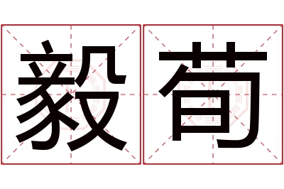 毅荀名字寓意