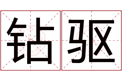 钻驱名字寓意