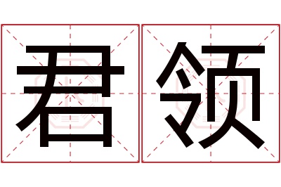 君领名字寓意