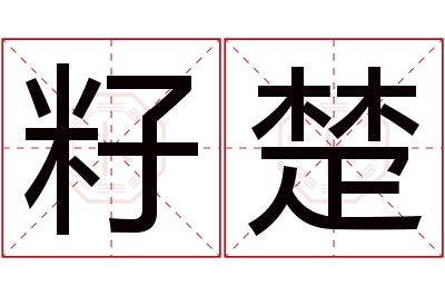 籽楚名字寓意