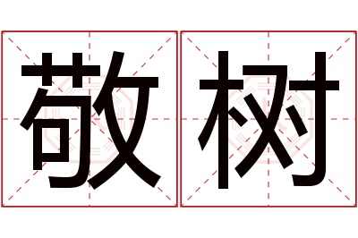敬树名字寓意 敬树名字寓意