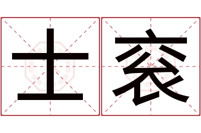 士衮名字寓意