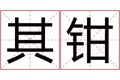 其钳名字寓意