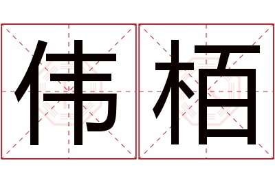 伟栢名字寓意