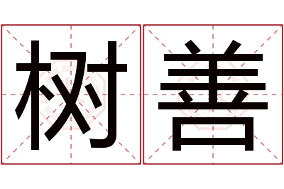 树善名字寓意