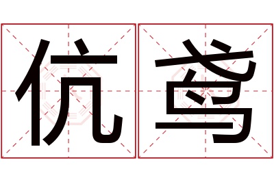 伉鸢名字寓意