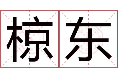 椋东名字寓意