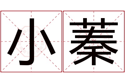 小蓁名字寓意 小蓁名字寓意