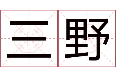 三野名字寓意