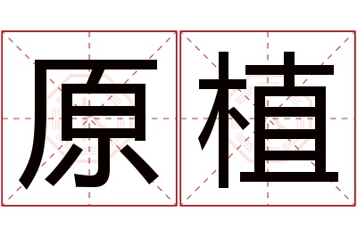 原植名字寓意,原植名字的含义 原植名字寓意好吗