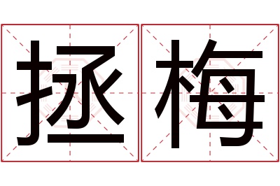 拯梅名字寓意