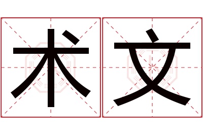 术文名字寓意