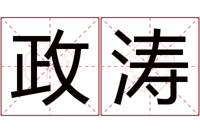 政涛名字寓意