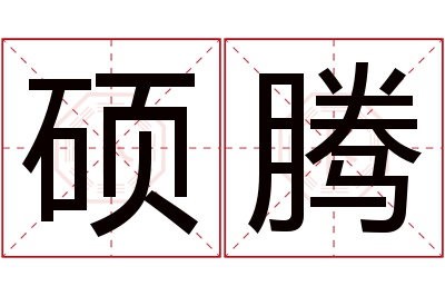 硕腾名字寓意