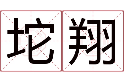 坨翔名字寓意