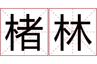 楮林名字寓意