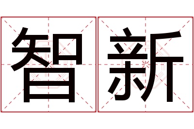 智新名字寓意