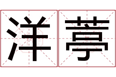 洋葶名字寓意