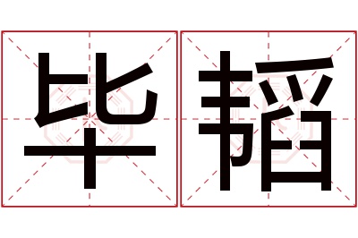 毕韬名字寓意