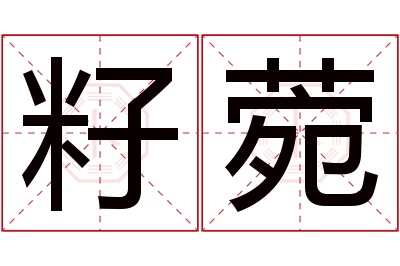 籽菀名字寓意