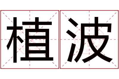 植波名字寓意