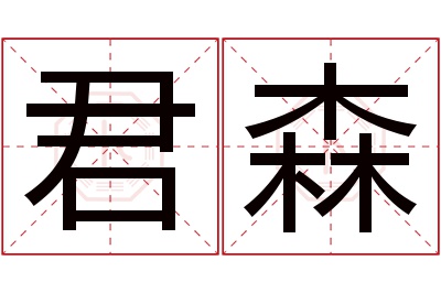 君森名字寓意