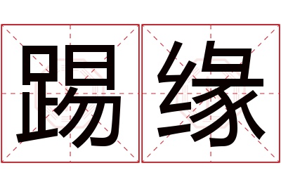 踢缘名字寓意