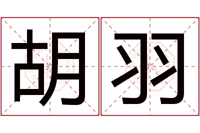 胡羽名字寓意