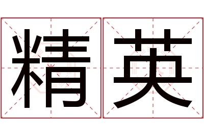 精英名字寓意